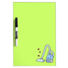 Vacuum Cleaner with Hearts Dry-Erase Board