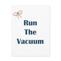 Vacuum The Floor Reminders Postcards
