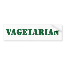 Vagetarian Bumper Sticker bumper stickers by andreoli1 Vagetarian Bumper Sticker bumper stickers