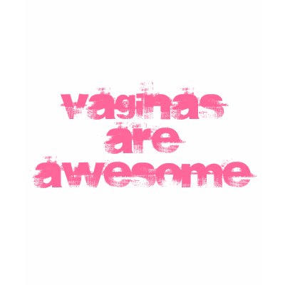 Vaginas are AWESOME Tee Shirts by DarcieCotton