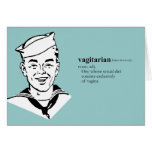 VAGITARIAN GREETING CARD