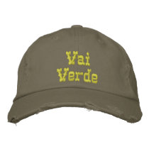 Vai verde Embroidered Hat embroidered hats by imperfectiomism Vai verde Embroidered Hat embroidered hats
