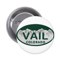Vail license oval pin