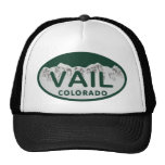 Vail license oval trucker hat