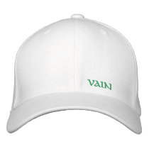 Vain embroidered hats