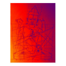 Vajrasattva and Consort Sketch Postcard