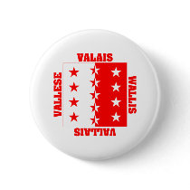 Valais Switzerland Canton Flag buttons by Vexillophile Valais Switzerland Canton Flag buttons