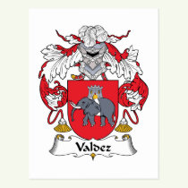 Valdez Family Crest Postcard