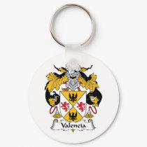 Valencia Family Crest keychains by coatsofarms Valencia Family Crest keychains