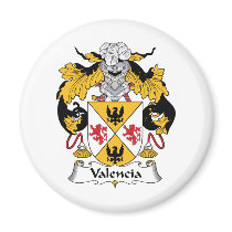 Valencia Family Crest magnets by coatsofarms Valencia Family Crest magnets