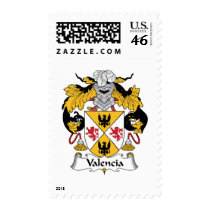Valencia Family Crest postage by coatsofarms Valencia Family Crest postage