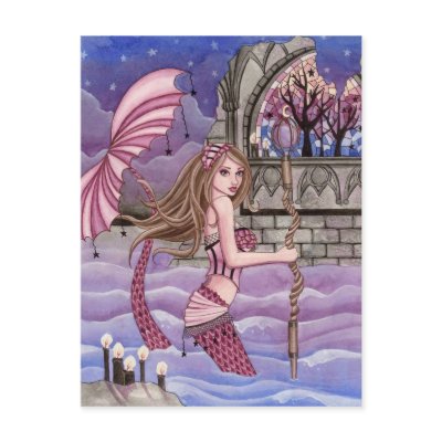 Valencia - Mermaid Postcard by nikkiburnette