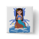 Valencia the Merfaery Button by KirstenEdwards Valencia the Merfaery Button