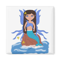 Valencia the Merfaery Maget magnets by KirstenEdwards Valencia the Merfaery Maget magnets