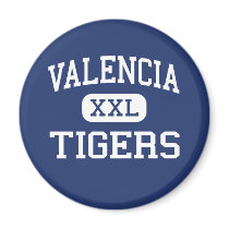 Valencia - Tigers - High - Placentia California magnets by customteamsportswear Valencia - Tigers - High - Placentia California magnets