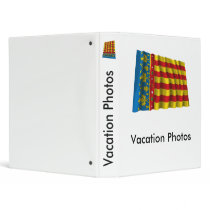 Valencia waving flag vinyl binder