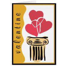 Valentine 3 Hearts Greeting Card