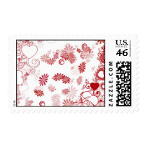 Valentine Abstract Design postage