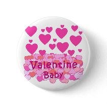 Valentine Baby Pink Hearts buttons by greenbaby Valentine Baby Pink Hearts buttons