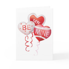 Valentine Balloons card