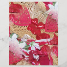 valentine basket collage flyer design