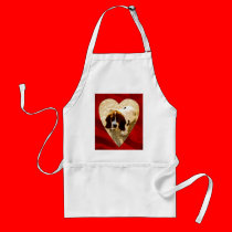 Valentine Bassett Hound aprons