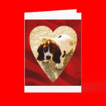 Valentine Bassett Hound cards
