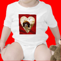 Valentine Bassett Hound t-shirts