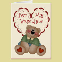 Valentine Bear Boy cards