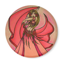 Valentine Belly Dancer magnets