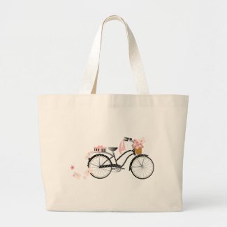 Valentine Bicycle Tote Bag