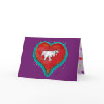 Valentine Big Hearted Puppy ~ Greeting Card