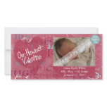 Valentine Birth Announcement Photo Card