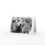 Valentine Black and White Roses Greeting Card