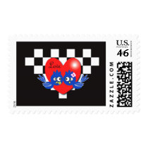 Valentine blue birds postage by JellyRollDesigns Valentine blue birds postage