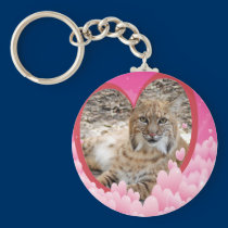 Valentine Bobcat Keychain keychains