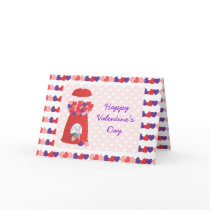 Valentine Bubblegum Greeting Card