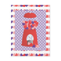 Valentine Bubblegum postcards