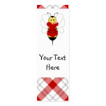 Valentine Bumble Bee Bookmark Business Card Template