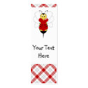 Valentine Bumble Bee Bookmarks