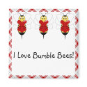 Valentine Bumble Bee Magnet
