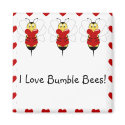Valentine Bumble Bee Magnet