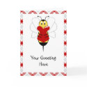 Valentine Bumble Bee Greeting Card