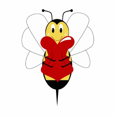 Valentine Bumble Bee Ornament Photo Sculpture by bugspot