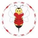 Valentine Bumble Bee Sticker