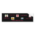 Valentine Bumper Sticker bumper stickers by Jokin1969 Valentine Bumper Sticker bumper stickers
