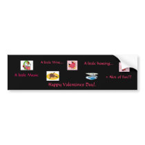 Valentine Bumper Sticker bumper stickers