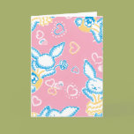 Valentine Bunnies in Pink Cards
