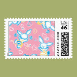 Valentine Bunnies in Pink Postage