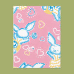 Valentine Bunnies in Pink Post Cards